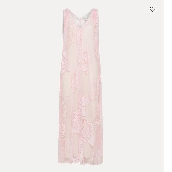 forte forte light pink dress in lace - Picture 2 of 11